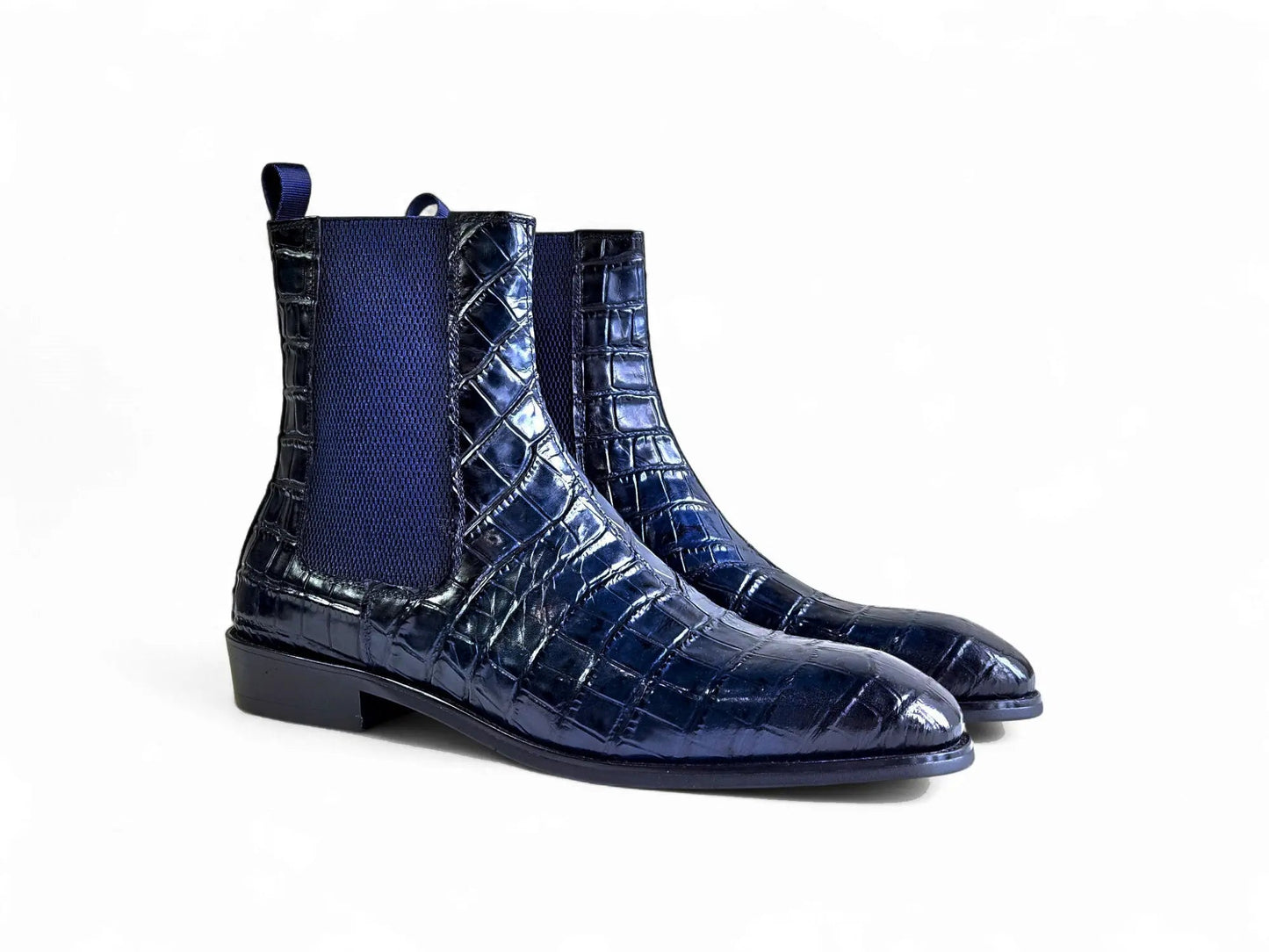 Crocodile Embossed Chelsea Boot - Image 8