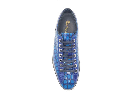 Crocodile Embossed Leather Sneaker - Image 4