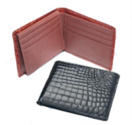 Men's Genuine Exotic Animal Skin Smooth Ostrich Moneyclip Black,Cognac,Bone,Buttercup,Kango main image 1