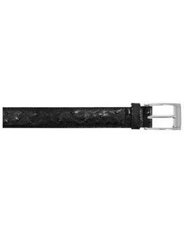Cinto Vaquero Negro All-Over Genuine Ostrich / Crocodile ~ World Best Alligator ~ Gator Skin Black Cinturon De Cocodrilo