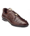 Authentic Genuine Skin Italian Tennis Dress Sneaker Shoes Men'S Brown Genuine Hornback Crocodile