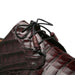 Men's Cratos Genuine Crocodile Burgundy Derby Shoes By Mezlan Made In Spain Brand