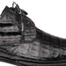 Men's Cratos Genuine Crocodile Black Derby Shoes  By Mezlan Made In Spain Brand
