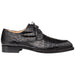 Men's Cratos Genuine Crocodile Black Derby Shoes  By Mezlan Made In Spain Brand