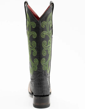 Men's Genuine Exotic Animal Skin Ferrini Hornback Crocodile Card Holder by Ferrini USA - Image 5