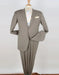 Tan Suits For Wedding - Tan Groomsmen Suits - Tan Sharkskin Notch lapel Tuxedo