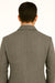 DBCoat Men's Dress Coat Double Breasted Black ~ White Six Button Gray Herringbone Tweed Overcoat Full length