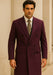 DBCoat Men's Wool Long Designer Men's Wool Men's Peacoat Sale Double Breasted Overcoat Style Full Length Burgundy