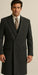 DBCoat Men's Wool Long Designer Men's Wool Men's Peacoat Sale Double Breasted Overcoat Style Full Length Dark Grey