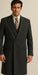 DBCoat Men's Wool Long Designer Men's Wool Men's Peacoat Sale Double Breasted Overcoat Style Full Length Dark Grey