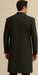 DBCoat Men's Wool Long Designer Men's Wool Men's Peacoat Sale Double Breasted Overcoat Style Full Length Dark Grey