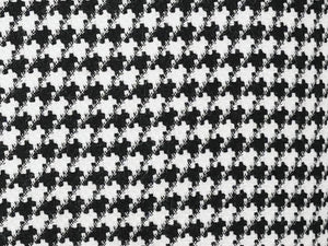 Black Houndstooth Hybrid Fit Double Breasted Jacket - Image 2
