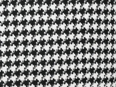 Black Houndstooth Hybrid Fit Double Breasted Jacket - Image 2