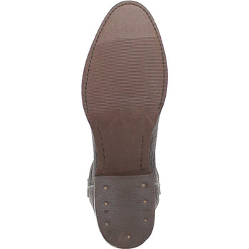 Dingo Round Toe Brown and Orange Western Leather Boots - Image 4