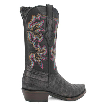 Dingo Black Gator Print Snip Toe Cowboy Boot - Image 8