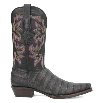 Dingo Black Gator Print Snip Toe Cowboy Boot - Image 3