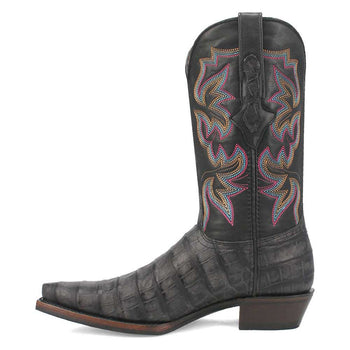 Dingo Black Gator Print Snip Toe Cowboy Boot - Image 2
