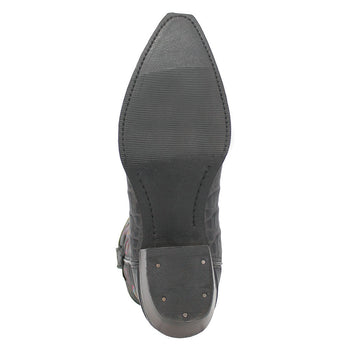 Dingo Black Gator Print Snip Toe Cowboy Boot - Image 4