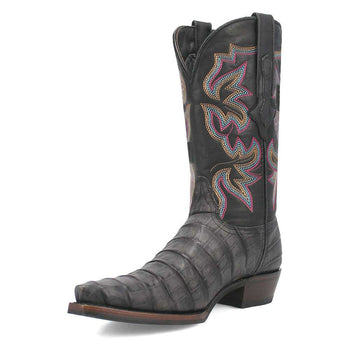 Dingo Black Gator Print Snip Toe Cowboy Boot - Image 6