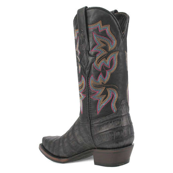 Dingo Black Gator Print Snip Toe Cowboy Boot - Image 7