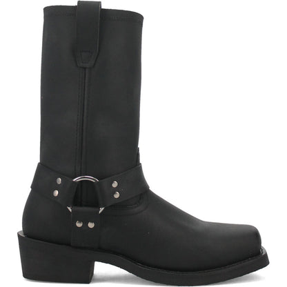 Dingo Black Oil Resistant Leather Mens Biker Boot