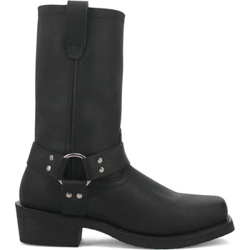 Dingo Black Oil Resistant Leather Mens Biker Boot