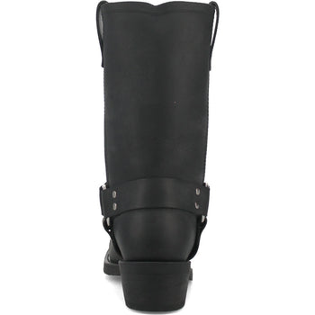 Dingo Black Oil Resistant Leather Mens Biker Boot - Image 2