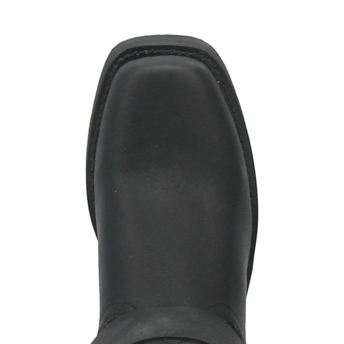 Dingo Black Oil Resistant Leather Mens Biker Boot - Image 4