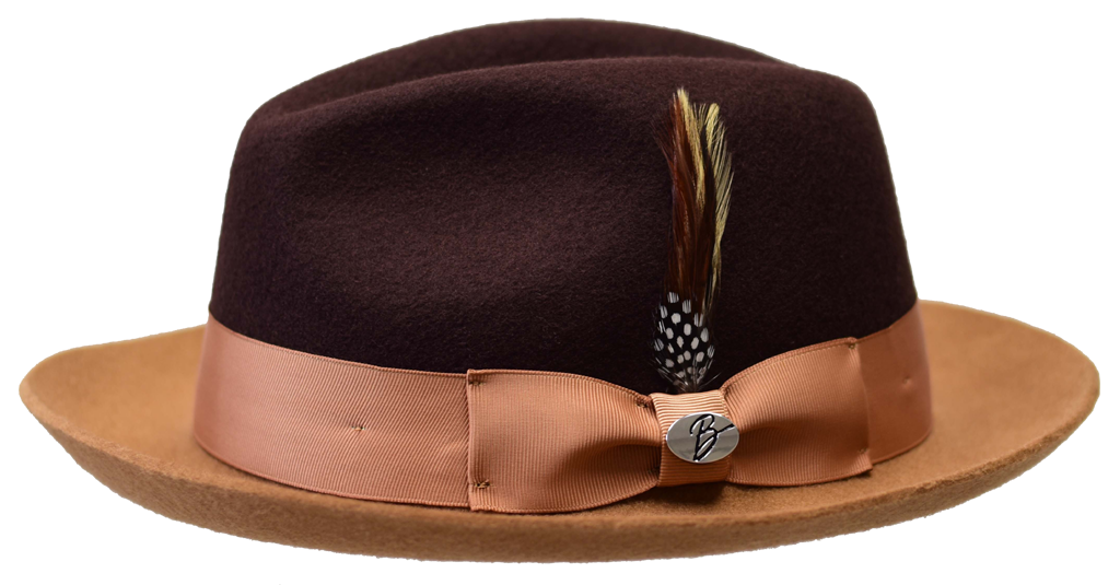Bruno Capelo Damien Collection Dark Brown/Camel Hat