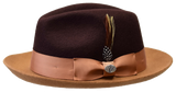 Bruno Capelo Damien Collection Dark Brown/Camel Hat