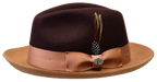 Bruno Capelo Damien Collection Dark Brown/Camel Hat