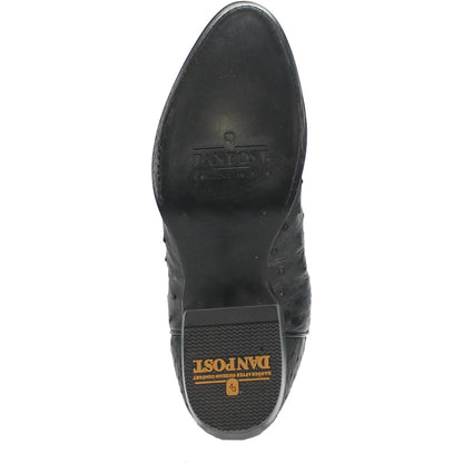 Dan Post Tempe Ostrich Boots - Full Quill Exotic Luxury