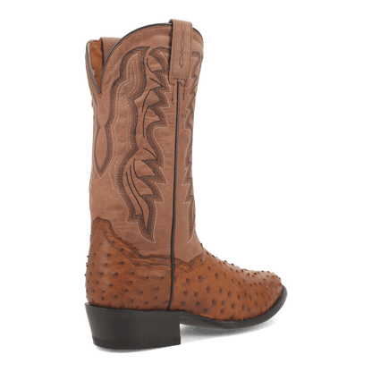 Dan Post Tempe Ostrich Boot - Full Quill Luxury Western