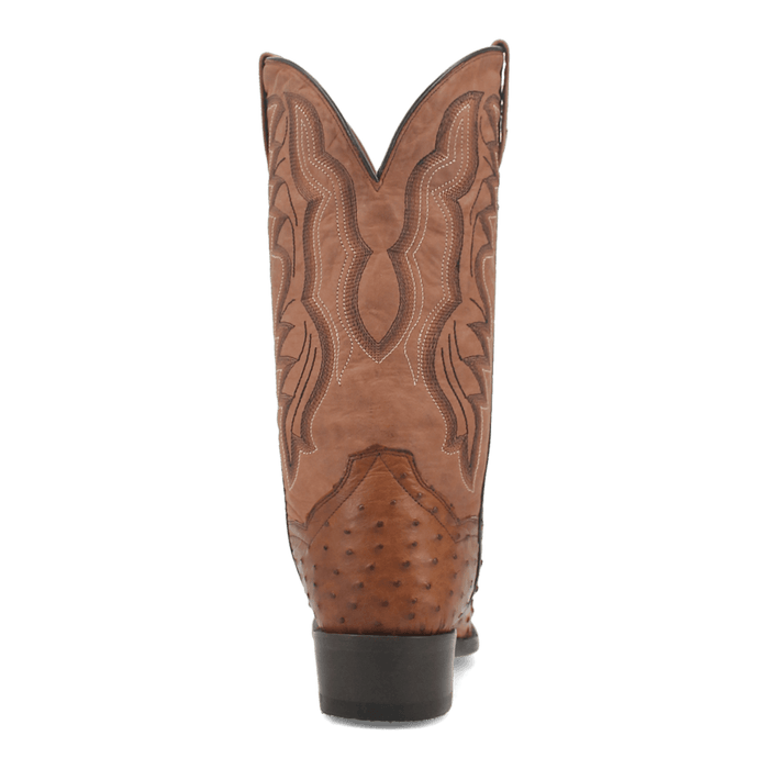 Dan Post Tempe Ostrich Boot - Full Quill Luxury Western