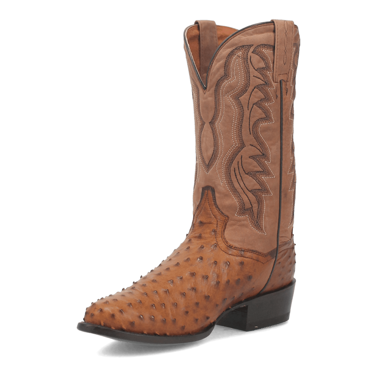 Dan Post Tempe Ostrich Boot - Full Quill Luxury Western