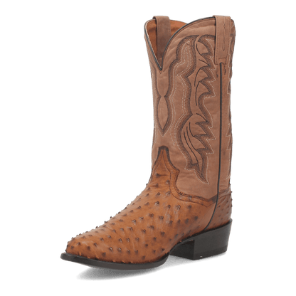 Dan Post Tempe Ostrich Boot - Full Quill Luxury Western