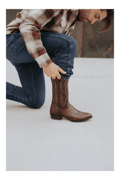Dan Post Pershing Full Quill Ostrich Boot