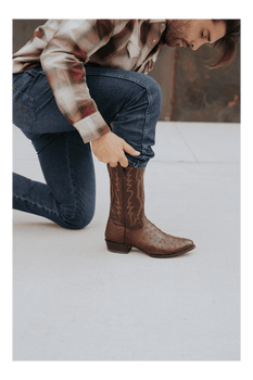 Dan Post Pershing Full Quill Ostrich Boot