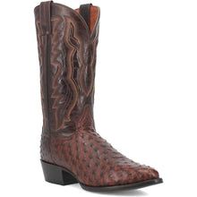 Dan Post Men's Pershing Brown Full Quill Ostrich Cowboy Boot