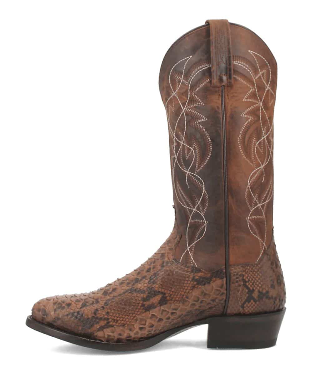 Dan Post Men's Manning Python Snakeskin Round Toe Boots - Bay Apache - Image 2