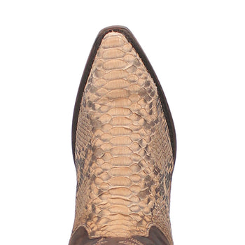 Dan Post Men's Snip Toe Western Exotic Python Skin Boots - Image 4