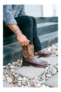 ALAMOSA FULL QUILL OSTRICH BOOT