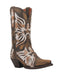 Dan Post Women's NDulgence Leather Boot - Brown and White