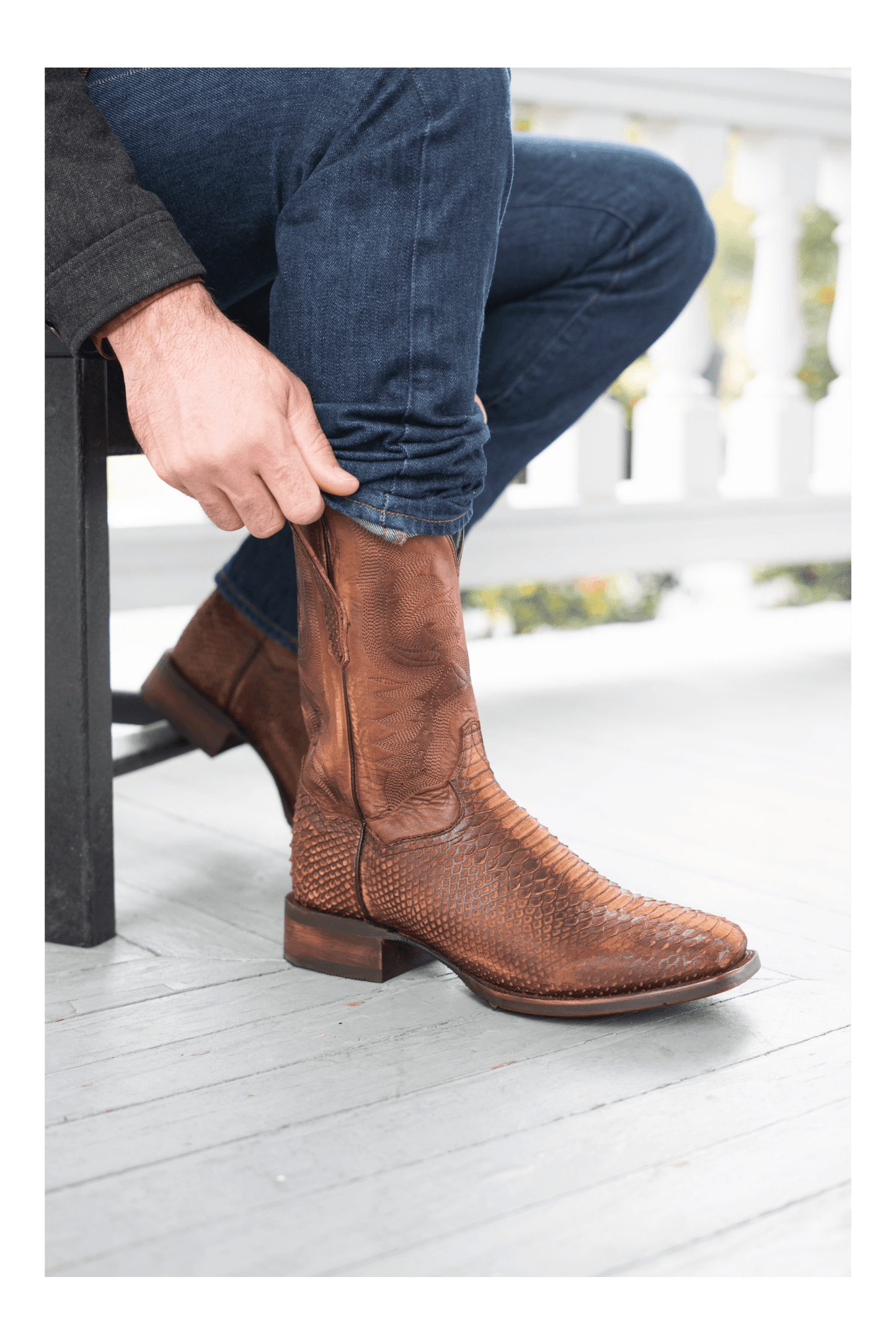 Dan Post KA Faux Python Leather Dress Shoe