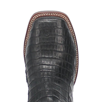 Dan Post Cowboy Certified Kingsly Caiman Square Toe Black Boot - Image 3