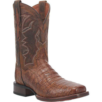 Dan Post Cowboy Certified Kingsly Caiman Square Toe Apache/Chocolate Boot - Image 6