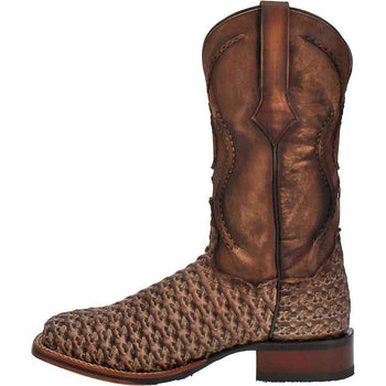 Dan Post Cowboy Certified Stanley Tan Square Toe Leather Boot - Image 3