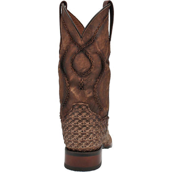 Dan Post Cowboy Certified Stanley Tan Square Toe Leather Boot - Image 4