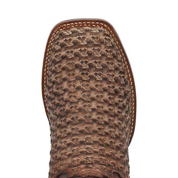 Dan Post Cowboy Certified Stanley Tan Square Toe Leather Boot - Image 7