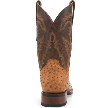 Dan Post Men’s Kershaw Saddle/Brown Genuine Ostrich 11” Cowboy Certified Leather Boot - Image 3